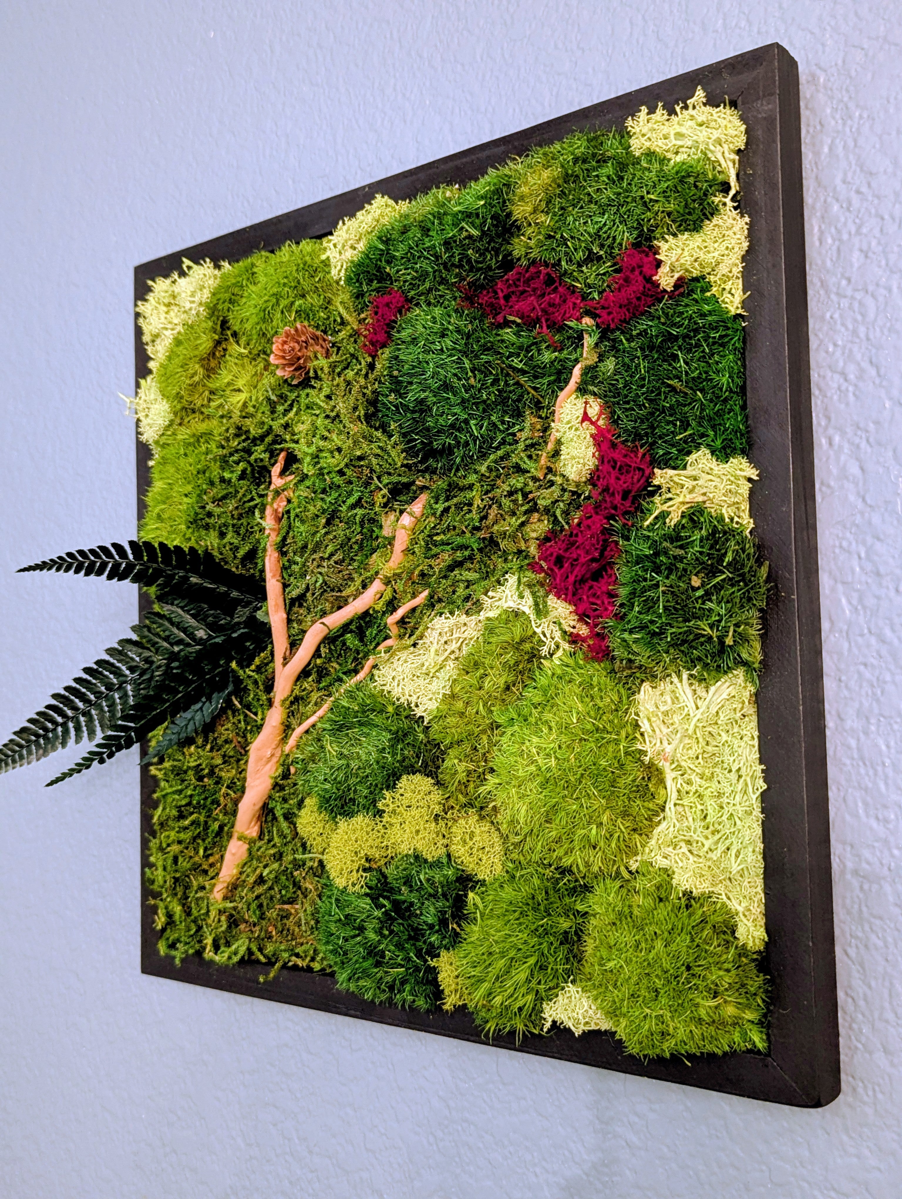 🪴 12-inch Handmade Moss Wall Art - 1 Individual